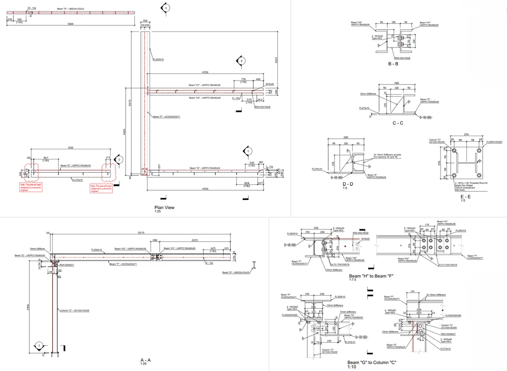 Cottage Steels — Drawing 4